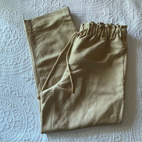 ANN TAYLOR Easy Straight Ankle Pant In Linen Blend - Picture 5 of 5